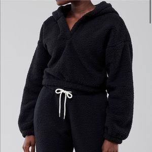 Gilly Hicks Crop Sherpa Sleep Hoodie